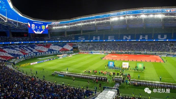 魔鬼主场最美看台申花球迷万人一起tifo震撼